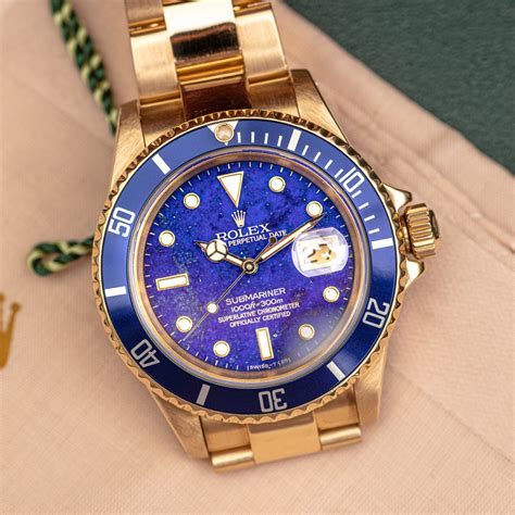 rolex submariner 16618 t|rolex lapis lazuli dial.